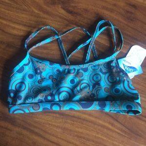 Strapped green sports bra NWT